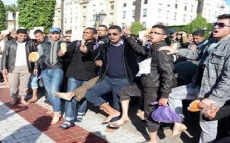 القوات العمومية تمنع الأساتذة حاملي الشهادات من التظاهر أمام البرلمان