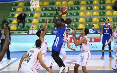 المنتخب الوطني المغربي لكرة السلة يفوز امام روندا