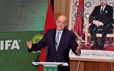 رئيس الفيفا يعبر عن شكره لجلالة الملك على دعمه المتواصل لتطوير كرة القدم بالمغرب وخارج حدود المملكة