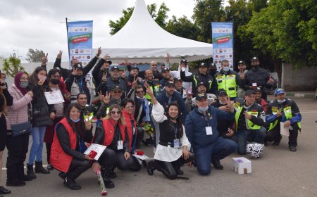Les motards du Maroc donnent l'exemple