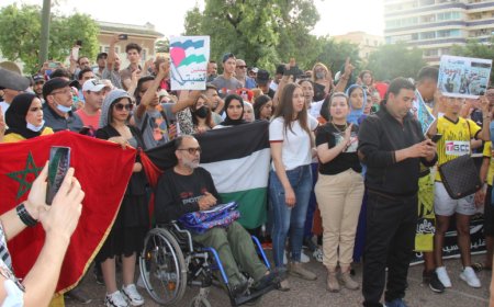 فاس .. وقفة احتجاجية تضامنية مع الشعب الفلسطيني