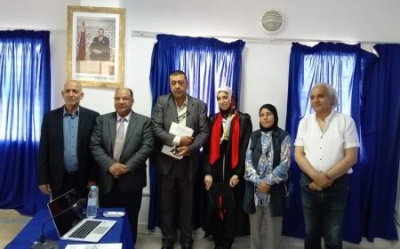 الطالبة فاطمة الزهراء أندوف تحصل على شهادة الدكتوراه بميزة مشرف جدا