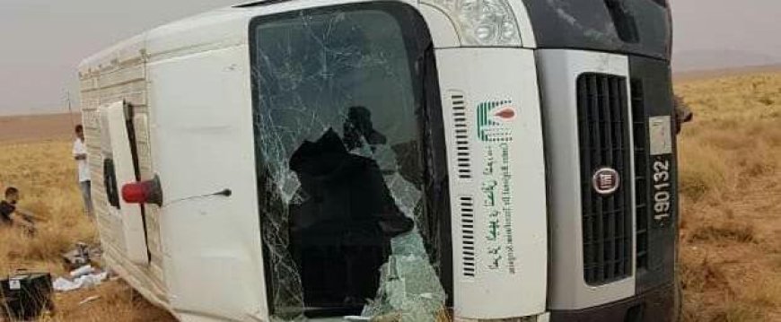 حادث خطير: انقلاب سيارة لتحاقن الدم