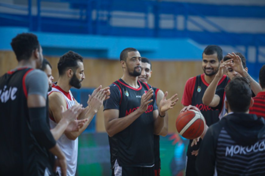 كرة السلة .. آخر حصة تدريبية للأسود قبل مواجهة منتخب مصر