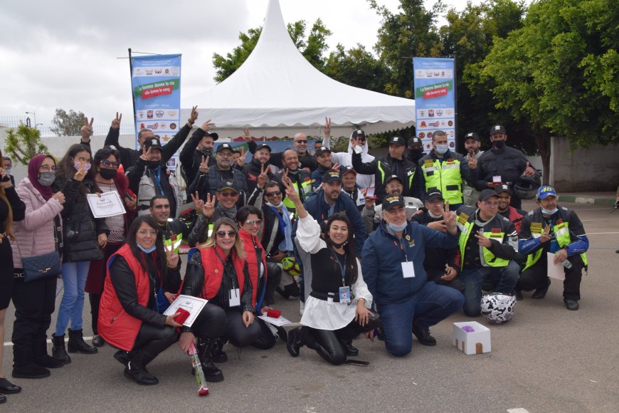 Les motards du Maroc donnent l'exemple