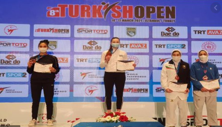 تيكواندو .. صفية صالح تحرز الميدالية الفضية في الدوري الدولي للتايكواندو (اسطنبول 2021)