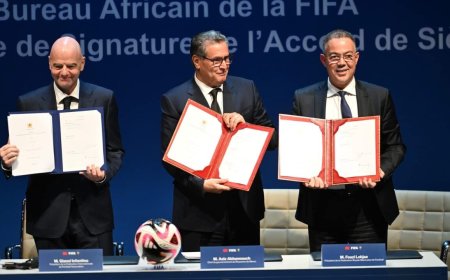 توقيع اتفاقية لإحداث مكتب للاتحاد الدولي لكرة القدم في إفريقيا بالمغرب