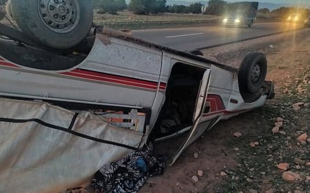 جرسيف..انقلاب سيارة يخلف عدد من الجرحى