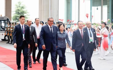 منتدى التعاون الصيني الافريقي..أخنوش يصل إلى بكين لتمثيل جلالة الملك