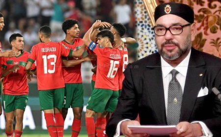 صاحب الجلالة الملك محمد السادس يبعث برقية تهنئة إلى المنتخب الوطني المغربي الأولمبي لكرة القدم