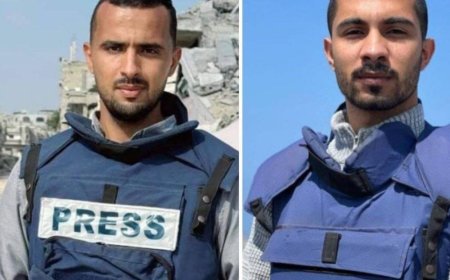 اغتيال مراسل الجزيرة إسماعيل الغول والمصور رامي الريفي في غزة