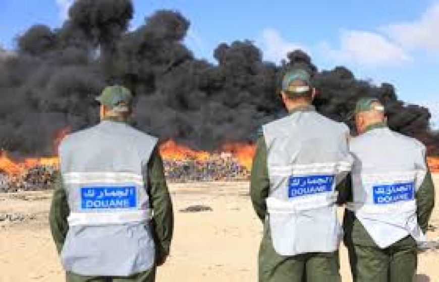 العيون.. حرق وإتلاف كمية مهمة من المخدرات و الأقراص المهلوسة