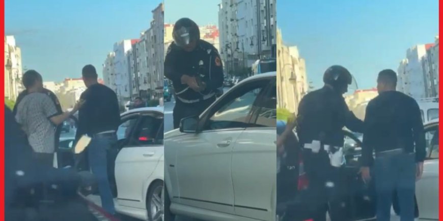 طنجة..ولاية الأمن تتفاعل مع شريط فيديو لشرطي يشهر سلاحه الوظيفي في وجه أحد مستعملي الطريق