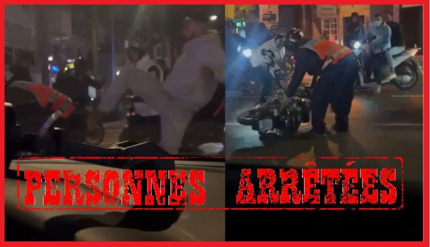 الدار البيضاء..توقيف  ثلاثة أشخاص تسببوا في حادث سير مع شرطي  وحاولوا سرقة دراجته