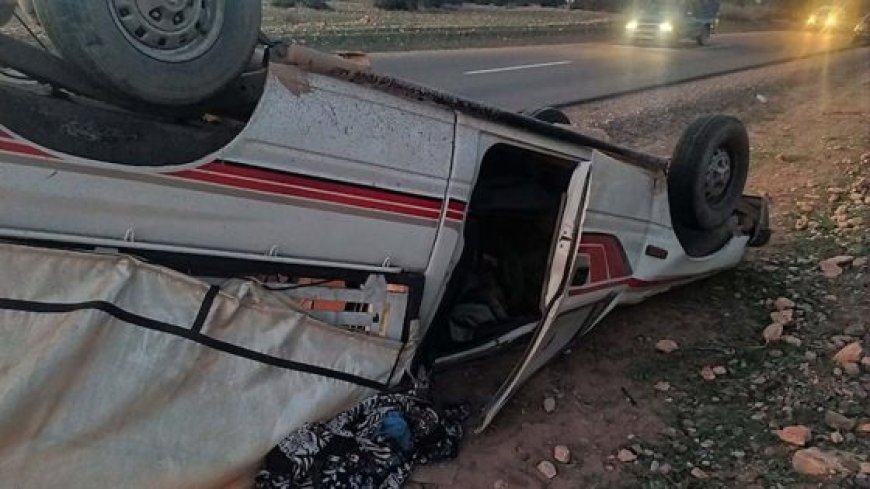 اليوسفية..وفاة ثلاثة  عمال فلاحيين إثر انقلاب سيارة