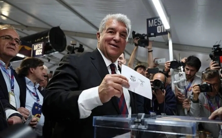 لابورتا يكتسح انتخابات برشلونة ويجدد ولايته "الذهبية" حتى 2031