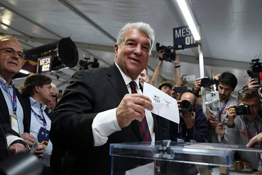 لابورتا يكتسح انتخابات برشلونة ويجدد ولايته "الذهبية" حتى 2031