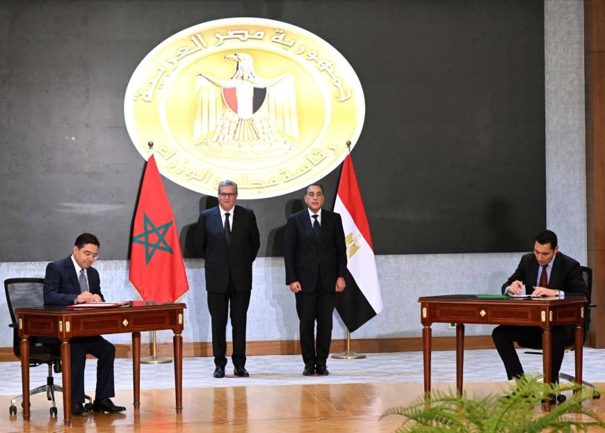العلاقات المغربية المصرية..أخنوش يدعو إلى تحيين الإطار القانوني