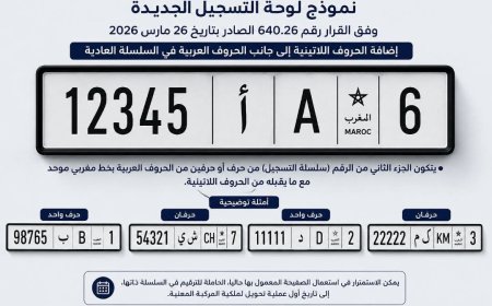 قرار جديد يهم لوحات ترقيم السيارات