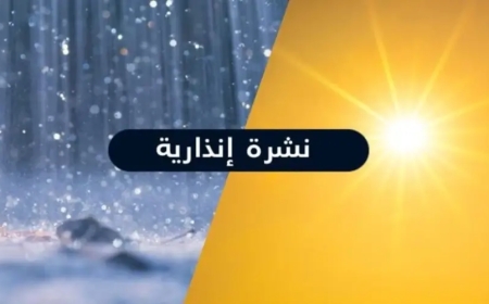 نشرة ‘نذارية..زخات رعدية وطقس حار يومي السبت والأحد بعدد من مناطق المملكة